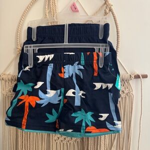 Garanimals Navy Shorts with Tropical Print shorts set